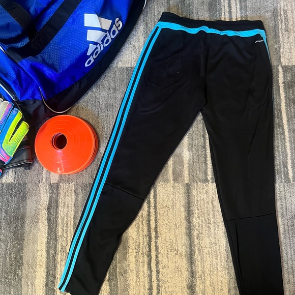 Blue Strip Adidas Track Pants Small - Picture 3 of 6